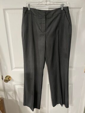Nine & Co. Charcoal Straight-Leg Dress Trousers